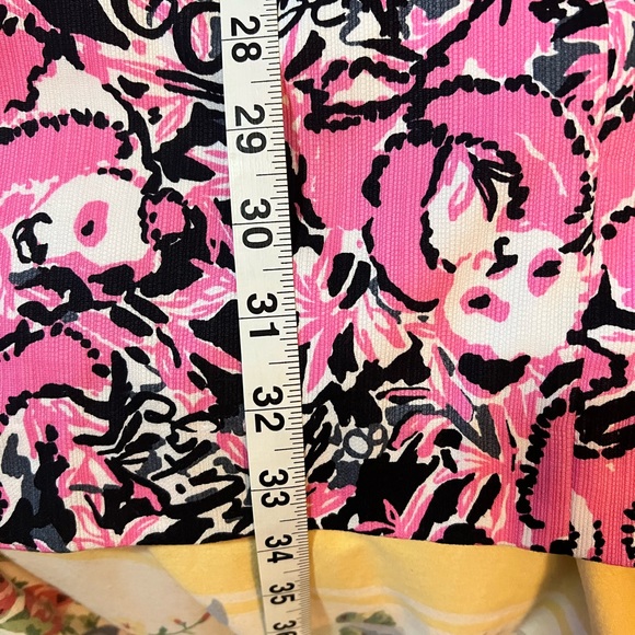 Lilly Pulitzer sz 12 Mila shift Hibiscus pink Hanging with my Boo - Picture 6 of 8